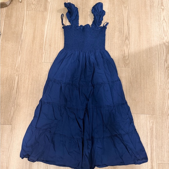 Hill House Dresses & Skirts - Hill House Blue Smocked Maxi Dress